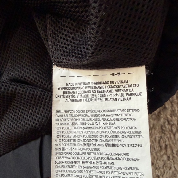 Vans Windbreaker Jacket Mens M Black Hooded Full Zip Lightweight Skate - Picture 6 of 9